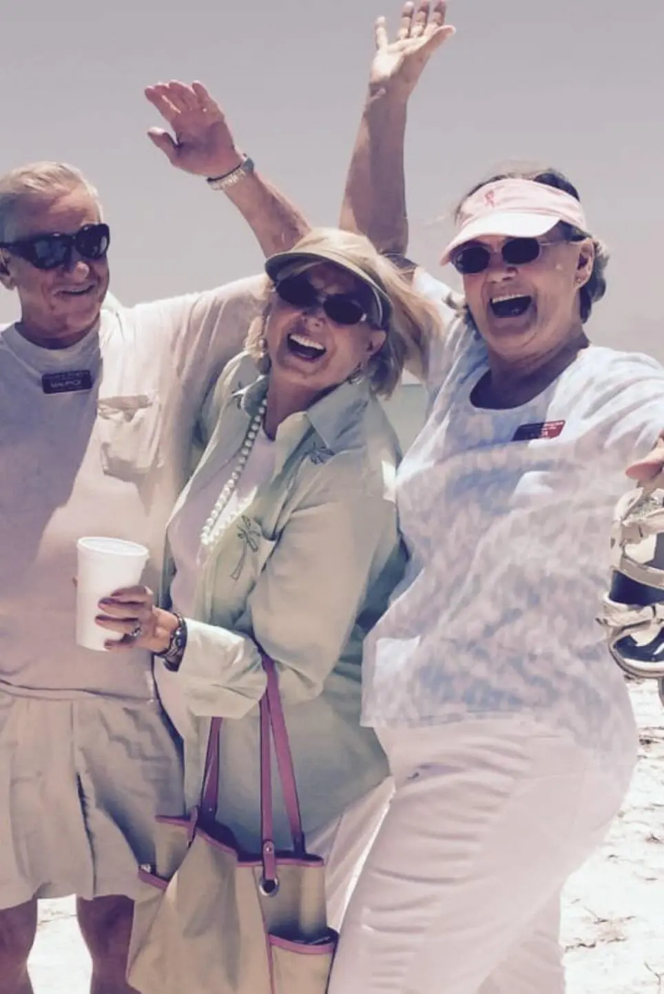 Seniors celebrating while out