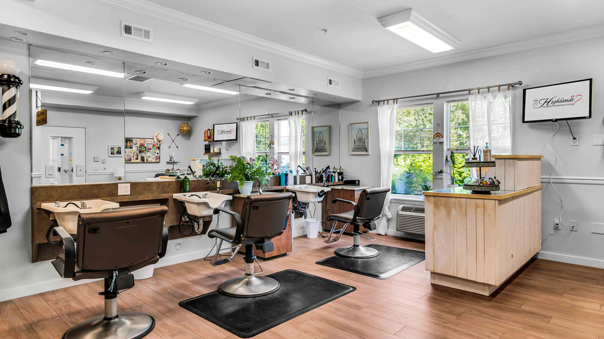 The beauty salon at The Highlands