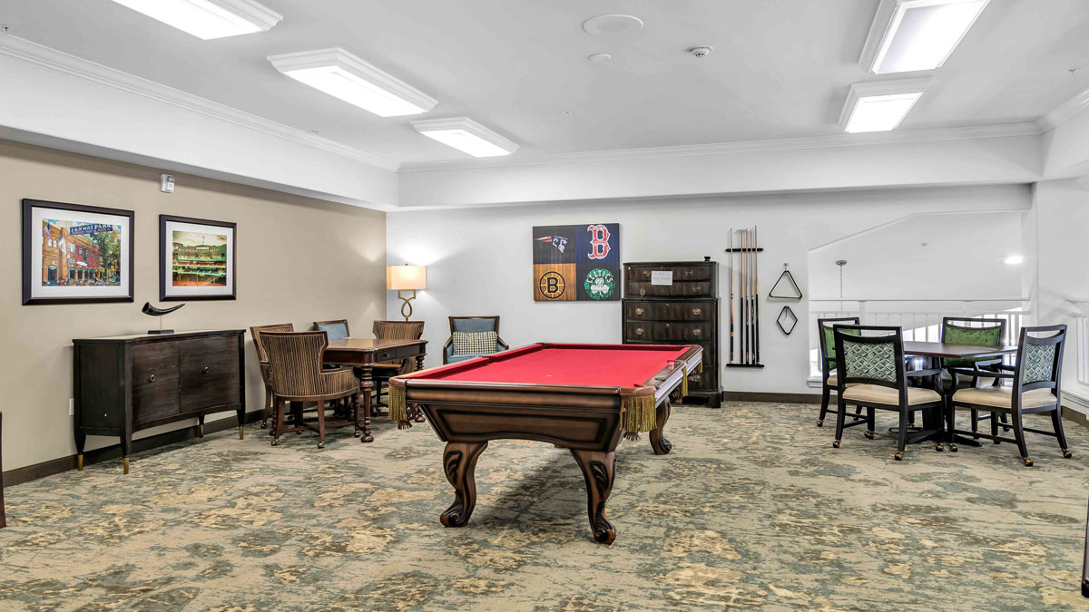 The game room at The Highlands