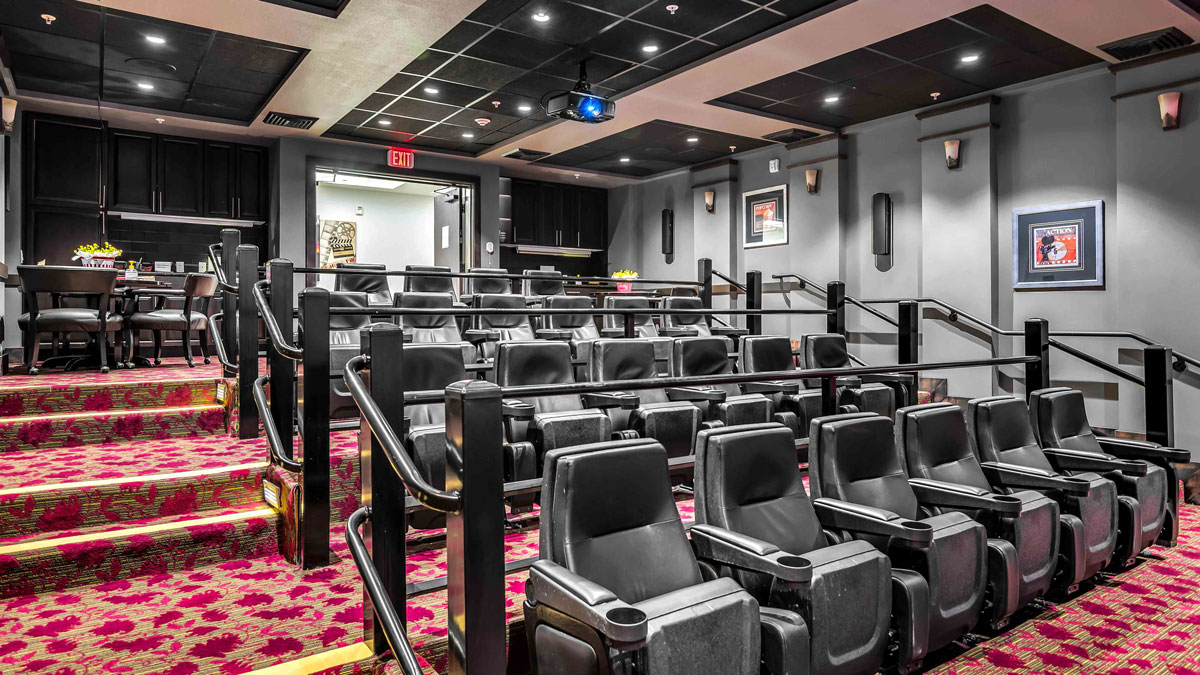 The theater room at The Highlands