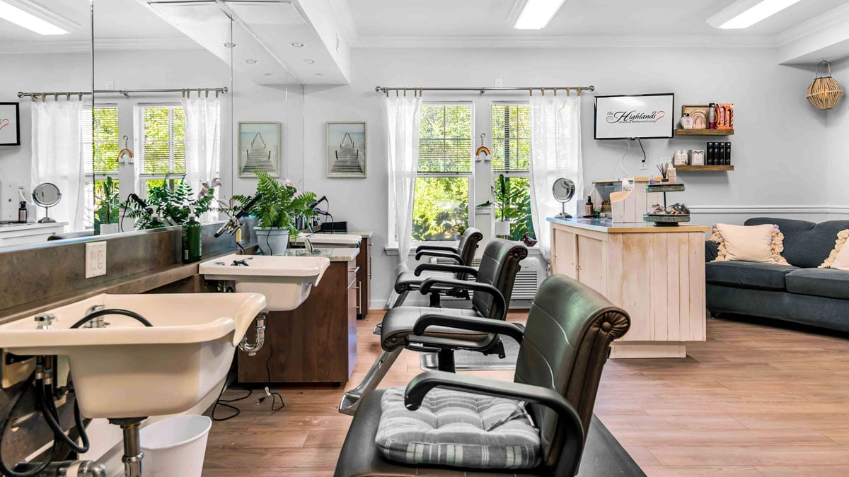 The beauty salon at The Highlands